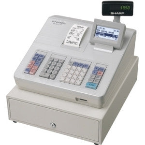 XEA207W Cash Register with Raised Keyboard/White. Built-in SD Card slot for easy sales data transfer to a PC and programme backup