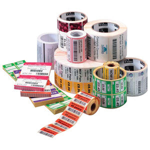 STANDARD THERMAL TRANSFER BRIGHT WHITE WITH PERMANENT ACRYLIC ADHESIVE. 460 LABELS / ROLL. UP TO 8" PER SECOND. 4x6"