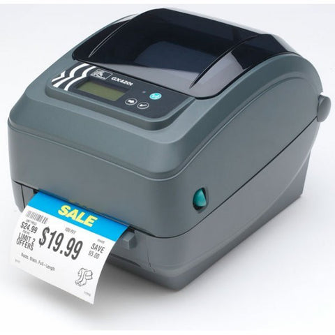 ZEBRA GX420T printer, 203 DPI, TT, EPL & ZPL, USB, Auto-Sensing Serial and parallel, 6ft. USB Cable included