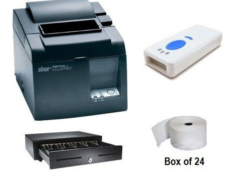 Ipad Compatible Receipt printer+ Scanner+ Cash Drawer