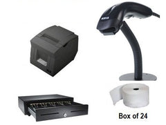 Apple Mac or OSx based Computer Bundle - Epson TM-T20 USB Thermal Printer+ Scanner+ Cash Drawer