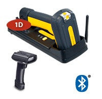 Datalogic PowerScan PBT7100 Yellow/Black, no pointer. + Base/Charger STD Multi-interface Barcode Scanner