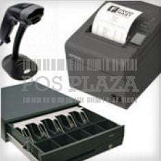 Nexa PX-610 Thermal Printer (Serial or USB) + Nexa LS6320E Laser Scanner in Stand + Nexa CB900 Cash Drawer