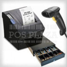 TM-T88V Printer (USB & Serial or USB & Parallel) + Metrologic 1250G Voyager Scanner + CB900 Cash Drawer