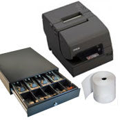 Epson TM-T20 Thermal Printer + Nexa 80 Thermal Rolls, Box 24 + Nexa CB900 Cash Drawer