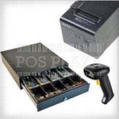 Nexa PX700II Thermal Printer + Nexa LS6320E Laser Scanner in Stand + Nexa CB900 Cash Drawer